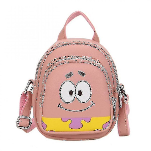 Kawaii Star Spongebob Firkantbukser Patrick Skulder Bag Tekstur Mote Mobiltelefon Bag Søt Barn_s Pink