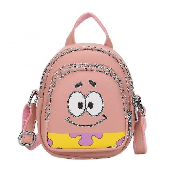 Kawaii Stjerne Spongebob Firkantbukser Patrick Skuldertaske Tekstur Fashion Mobiltelefon Taske Sød Børn_s Pink