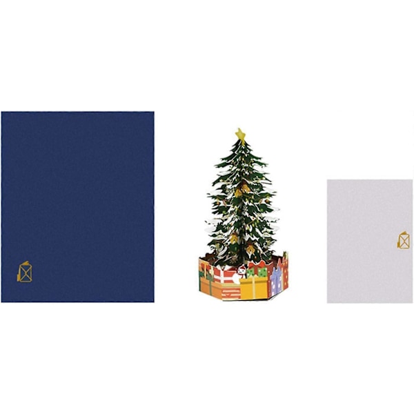 3D Kjærlighet Design Pop Up Julekort (Juletre 2) (LGL)