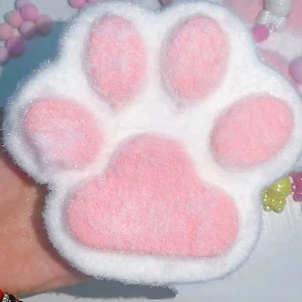 5-tommers Kattepote Squishy Legetøj - Stresslindrende Klemmelegetøj, Blødt & Sødt Kattepote Design til Børn og Voksne LGL Pink
