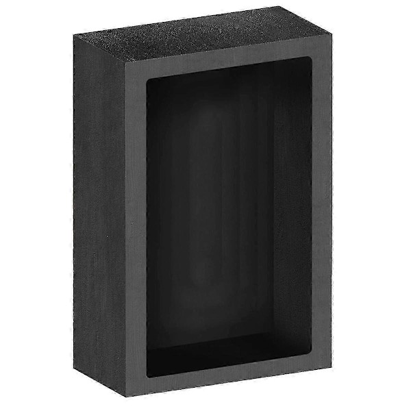 5KG Grafit Ingot Støbeform Værktøj, 7x2.8 X 2 Tommer Form til Smeltning Støbning Raffinering Genbrug Aluminium Kobber Sølv LGL