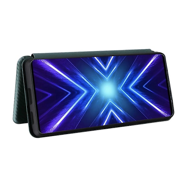 HTC U24 Pro 5G Kotelo Jalustalla Korttipaikalla Nahkainen Puhelinkuori Hiilikuitukuvio LGL Multicolor Style C