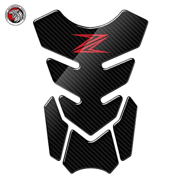 3D-hiilikuituinen moottoripyörän tankin suojatarra Kawasaki Z250 Z300 Z650 Z750 Z800 Z900 Z1000 LGL -malleihin