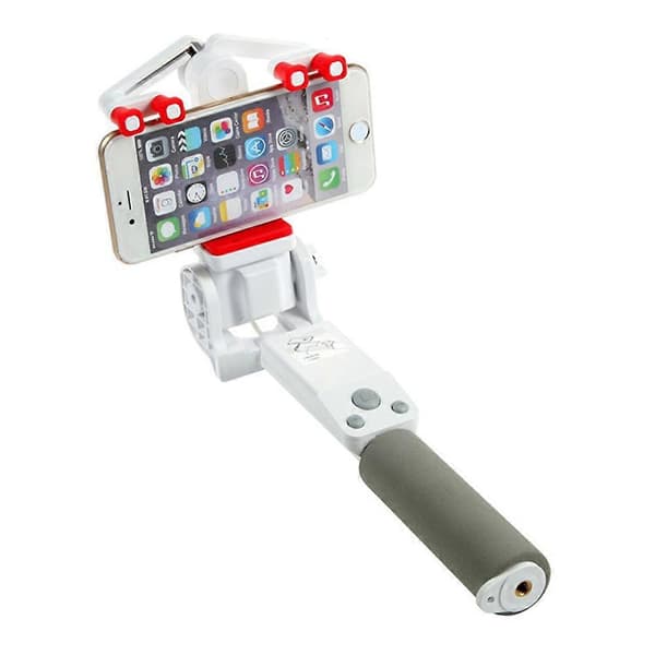 Universal Smart 360 Roterende Bluetooth RC Selfie Stick til Android IOS Telefoner (LGL) White