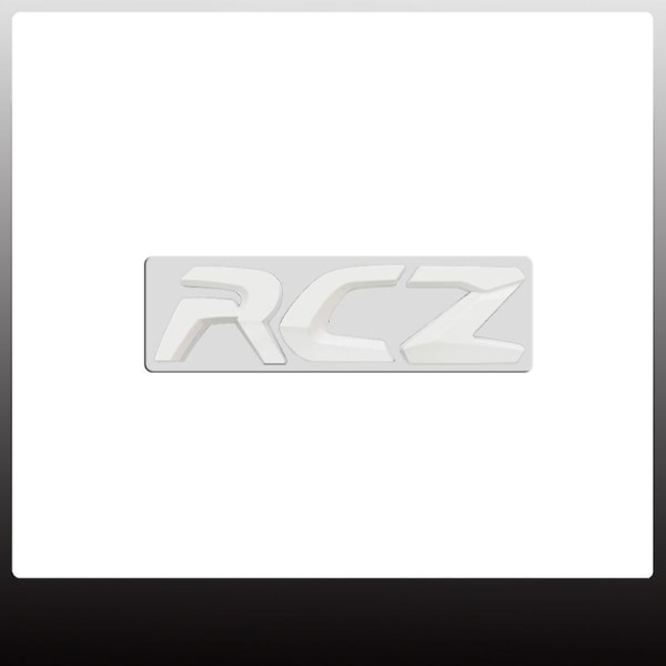 1st för Peugeot RCZ bokstäver klistermärke Bilmärke Logotyp 3D metall koffert emblem Dekoration Tillbehör Dekorativ styling