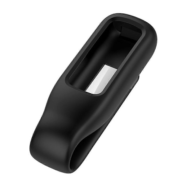 Utendørs Sport Metallklipsspenne for Fitbit-Luxe Smartklokke Armbånd Silikatrekk LGL Black