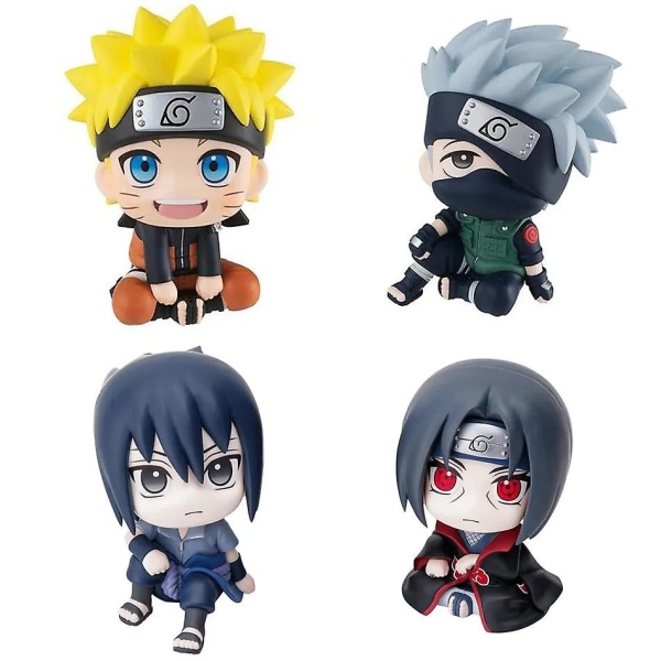 9cm Naruto Anime-hahmo Uzumaki Naruto Kakashi Uchiha Sasuke Itachi Söpöt Lelut Q Figural Action Figurine Malli[GL] Uzumaki NARUTO