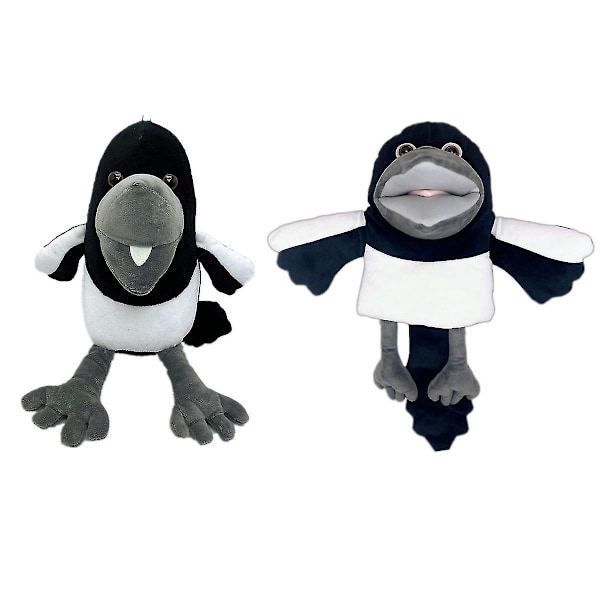 Wow engelsk Steve og Maggie plysjleke barn utstoppede dyr leketøy kråke hånddukker [GGL] Hand puppet