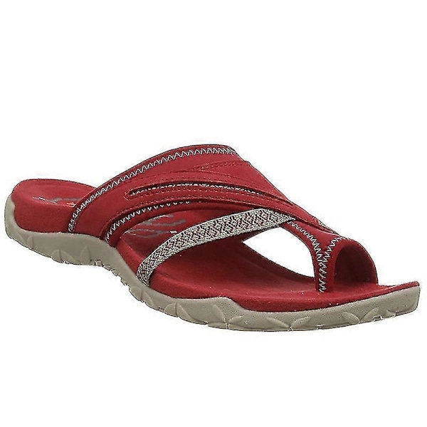 Lätta Sandaler Bekväma Casual Tofflor Öppen Tå Platå Flip Flop Strand Sandaler För Kvinnor LGL Beige 35