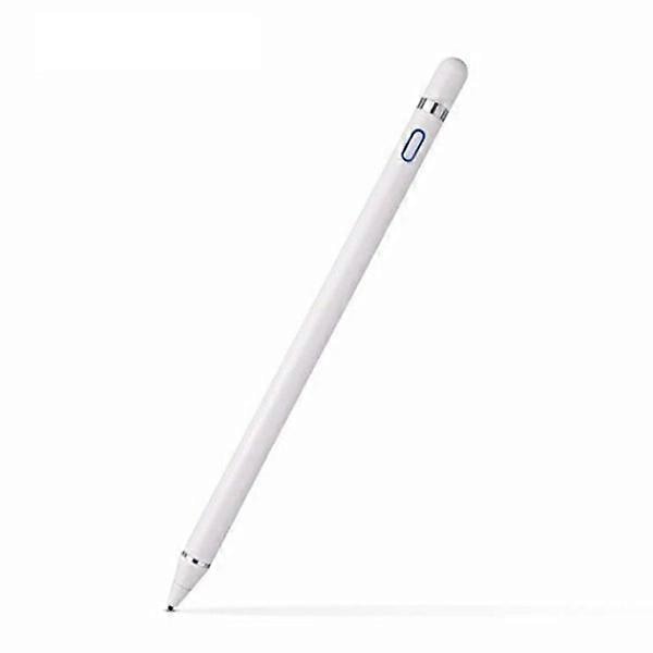 2-i-1 Stylus Pen Apple IPad Android Tablet Skrivepen Hvid (LGL)