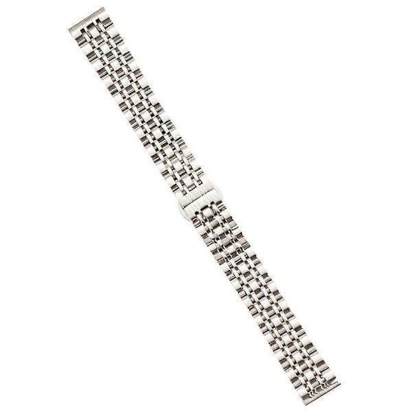För Garmin Lily 2 Klockarmband 7-Pärlor 14mm Rostfritt Stål Ersättningsarmband LGL Silver
