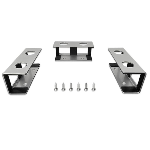 Under Bord Laptop Holder Notebook Opbevaring Beslag Stativ Mount Desktop Organizer Til Hjemmekontor Opbevaringsholder Sølv