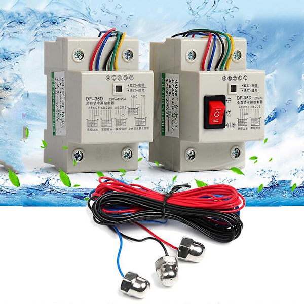 DF-96D Vattennivåregulator Automatisk Vattenpumpsregulator Lätt att Använda LGL whith 3 probes 2m