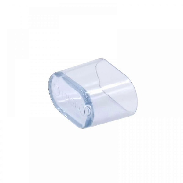16 st Ovala Stolsbensskydd Flexibla PVC Stolsbensgolvskydd Transparenta Möbelbensskydd (LGL)
