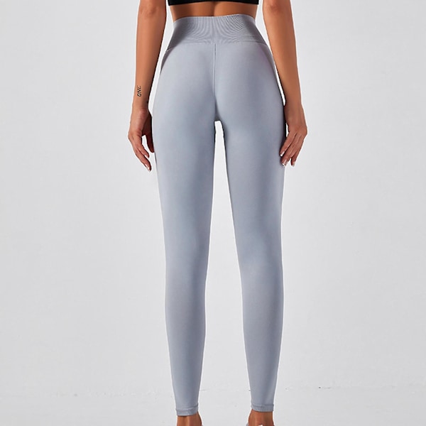 Snabbtorkande Yogakläder för Kvinnor Fitness Tights Yogabyxor LGL Gray S