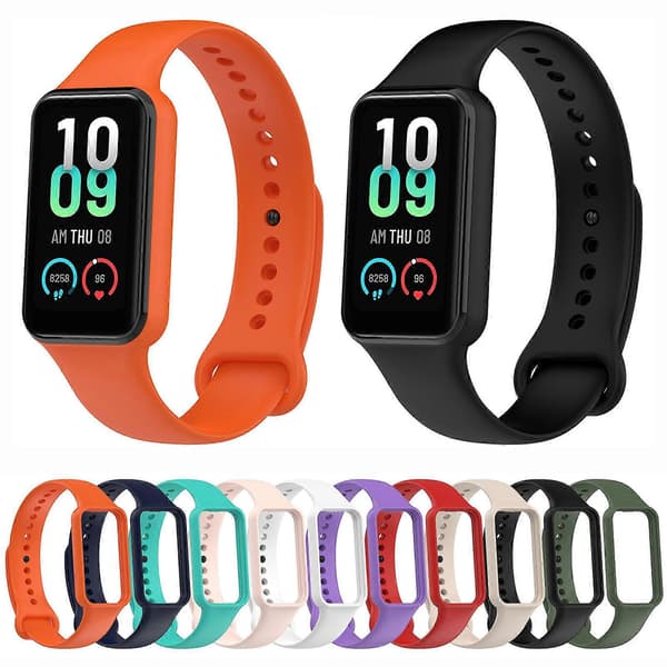 Silikoninen ranneke Amazfit Band 7 -älykelloon (LGL) Dark Green