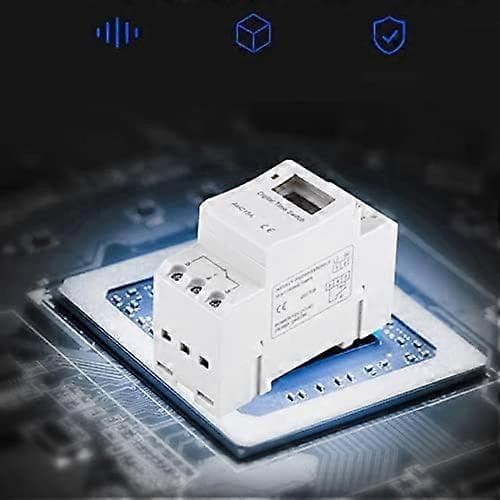 AHC15A Digital Timer, DIN-skinnefeste 7 dagers programmerbart digitalt industrielt timerrelé (LGL)