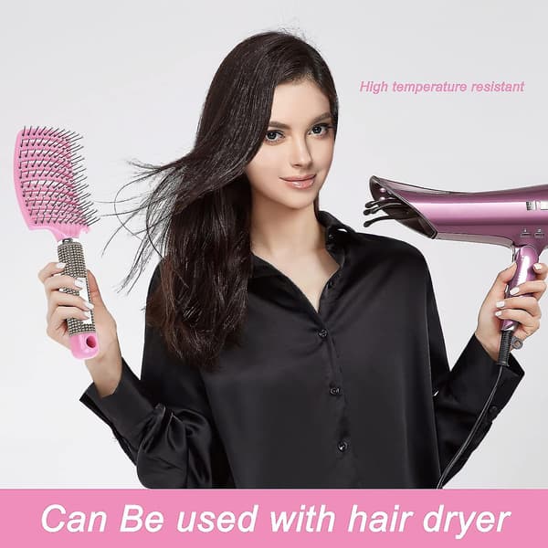 Buet Ventileret Styling Hårbørste Barber Frisør Styling Værktøjer (LGL)