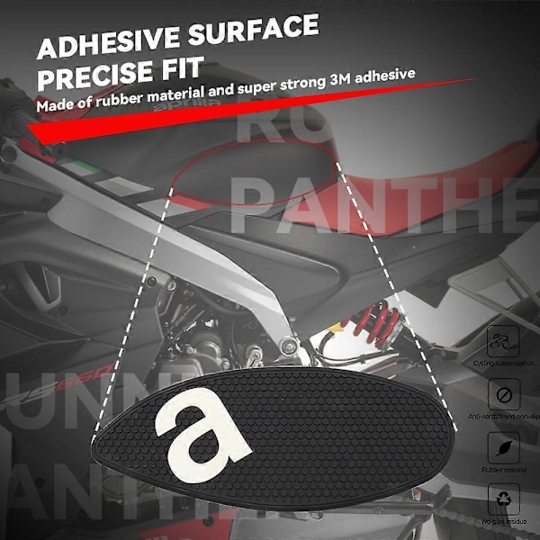 Motorcykeldekaler bränsletank dekaler Pads Tillbehör tank pad För Aprilia RS660 RS 660 TUONO 660 tankskydd knäskydd LGL Black