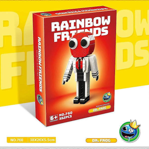 Rainbow Friends Byggeklodser Legetøj Rainbow Friends Figurer Byggeklodser Legetøj til Børn i Alderen 7-14 LGL Red