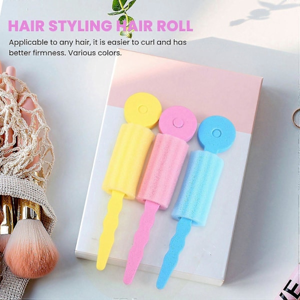 6 st Hårvårds Foam Rollers Svamp Mjuka Hårrullar Hårstyling Hårrulle DIY Verktyg för W (LGL)