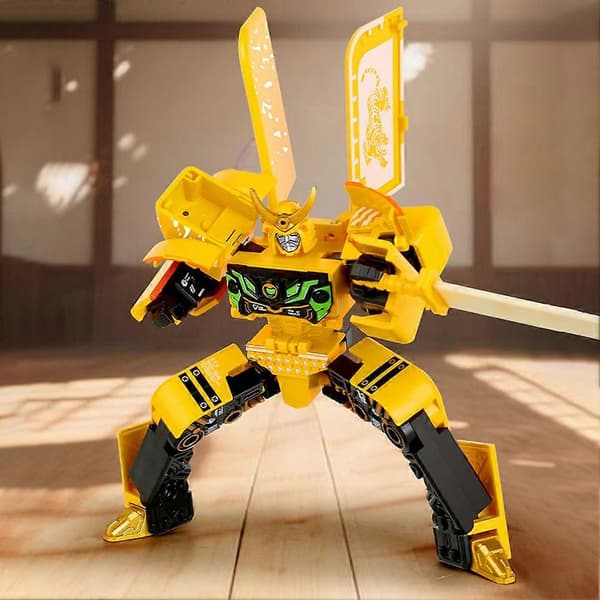Is Transformering Legetøj med Is, 2 i 1 Transformer til Robot Action Figur, DIY Transformations Figur Legetøj - Pædagogisk Hjerneklods Legetøj (LGL) cocoa