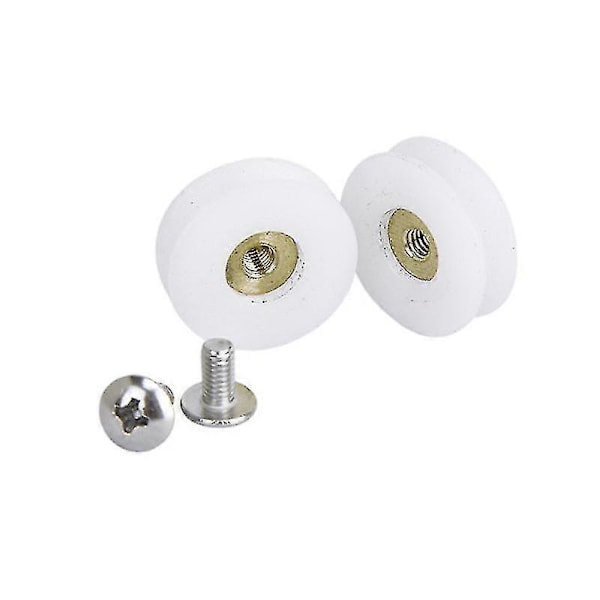 6 stk. Udskiftnings Badeværelse Brusekabine Dør Ruller Løbehjul 22,5 mm Hjul Diameter LGL