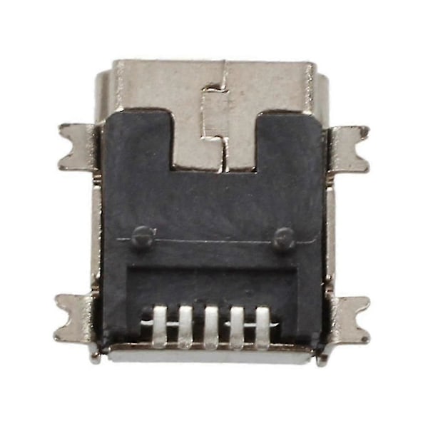 2x Korvaava Mini Usb Type B Naaras 5 Pin Pcb Piirilevy Asennus Jack Laturi Liitin 10 Kpl (LGL)
