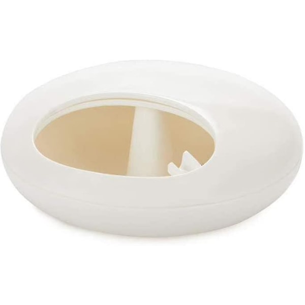 Pebble Ashtray Med Lokk(hvit) [LGL]