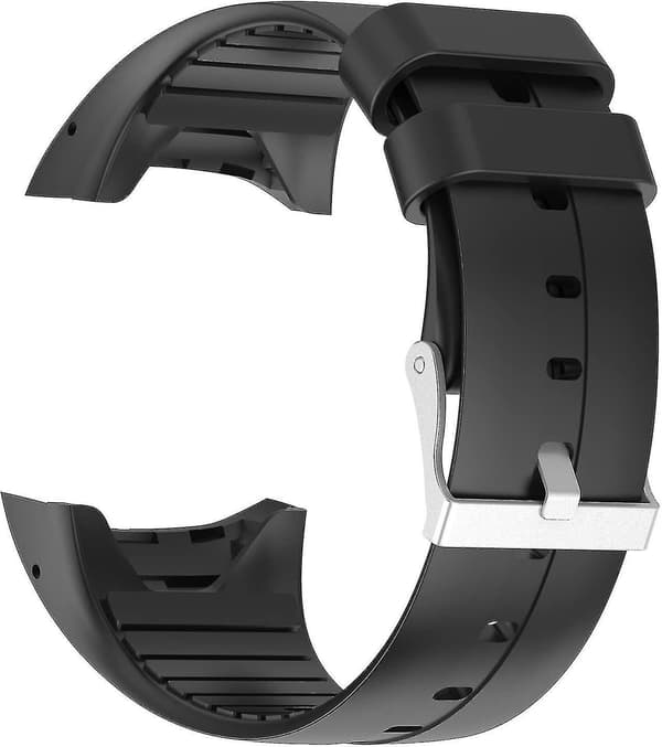 Blød justerbar silikoneurstatningsrem til Polar M400/m430 ur [LGL] Black