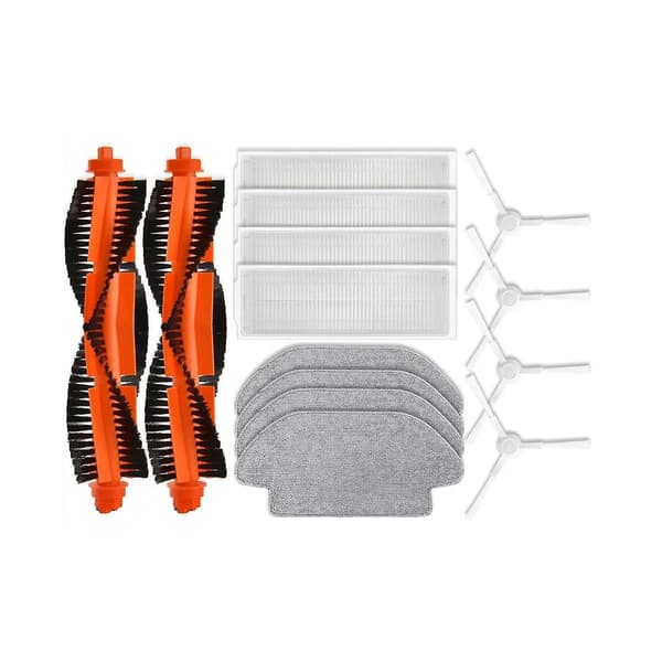 Reservedeler for robotstøvsuger S10, reservedeler, tilbehør, hovedsidebørste, HEPA-filter, moppeklut As Shown
