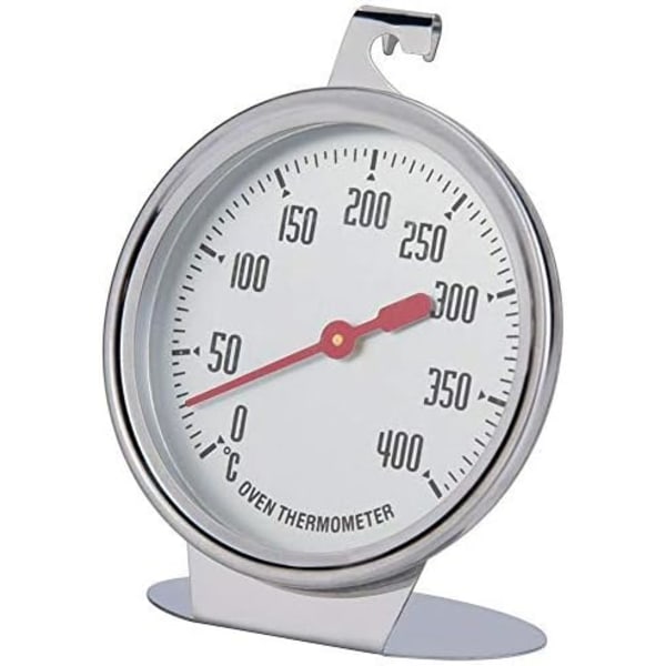 Ovnstermometer Temperaturmåler Direkteavlesningstermometer Rustfritt Stål Probe Hold Dial Stort Kaliber Baketilbehør for Kjøkken (LGL)