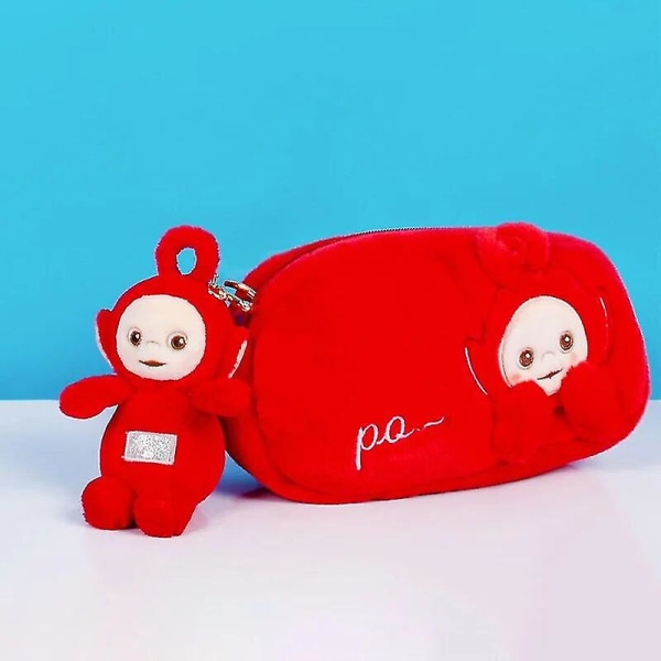 Teletapit pehmoiset avaimenperät 10 cm söpöt anime-täytetyt nuket sarjakuva avaimenperät reput riipukset Red