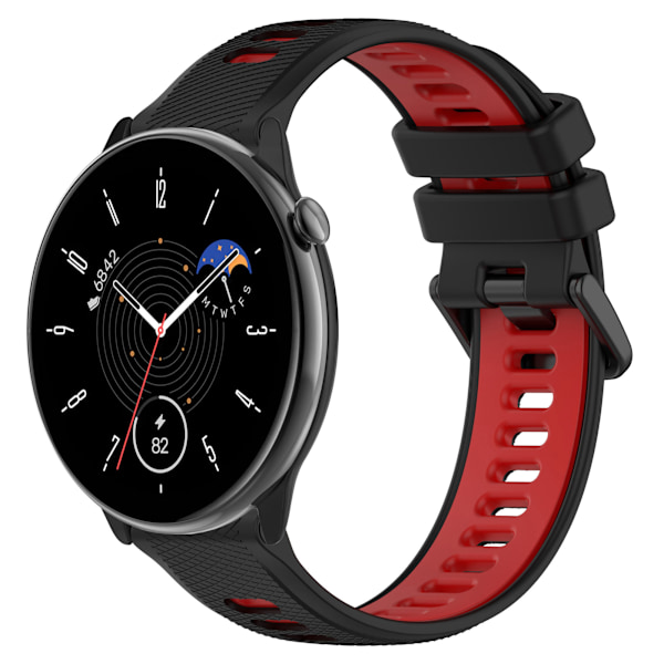 Silikoninen ranneke Garmin Forerunner 965 -kelloon, punainen (LGL) Röd 22 mm