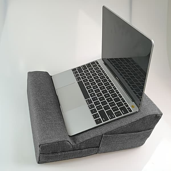 [Polyester Tablet Pude] Polyester Tablet Pude | Justerbart Stativ - Komfortabel Seng Pude til Læsning, Se Videoer, Holdbart Materiale (LGL) Blue