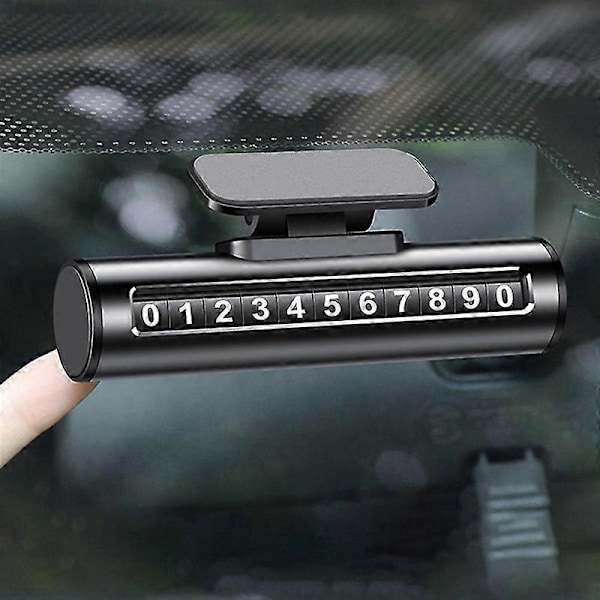 Midlertidig parkeringsskilt bil mobiltelefonnummer bilparkeringsskilt flyttbart bilparkeringsskilt 1 LGL Space Gray