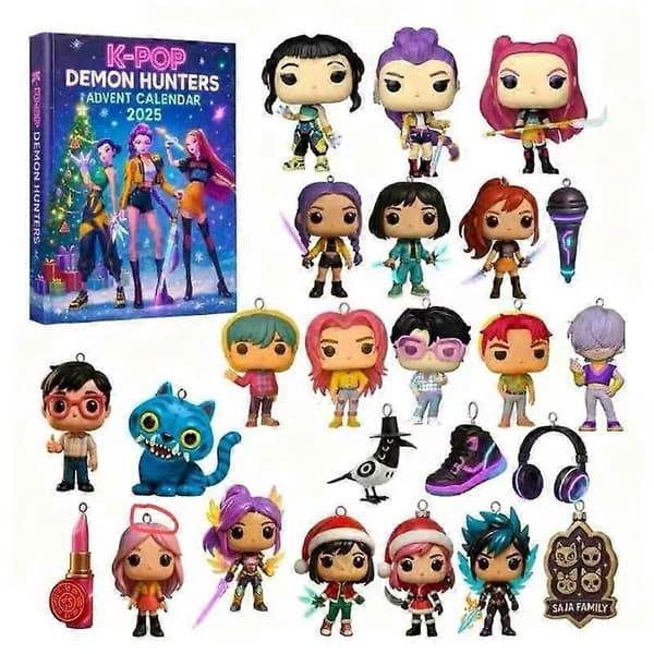 K-Wave Devil Hunter Advent Blind Box 2025 – BLACKPINK Akrylvedhæng til juletræspynt (LGL)