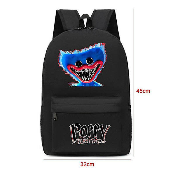 Poppy Playtime -reppu lapsille, koululaisille, Huggy Wuggy -reppu, lahja [L] Blue