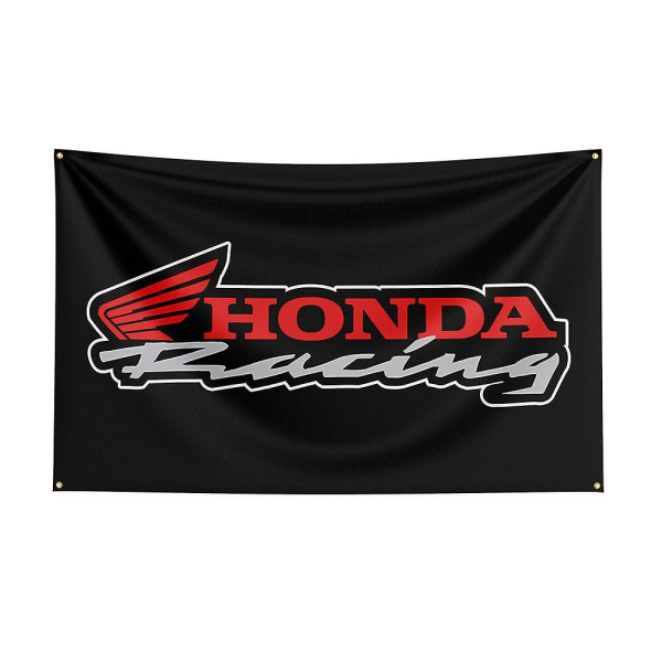 90x150 cm Hondas flagga printed racingmotorcykelbanner för dekor[GL] D 90 x 150cm
