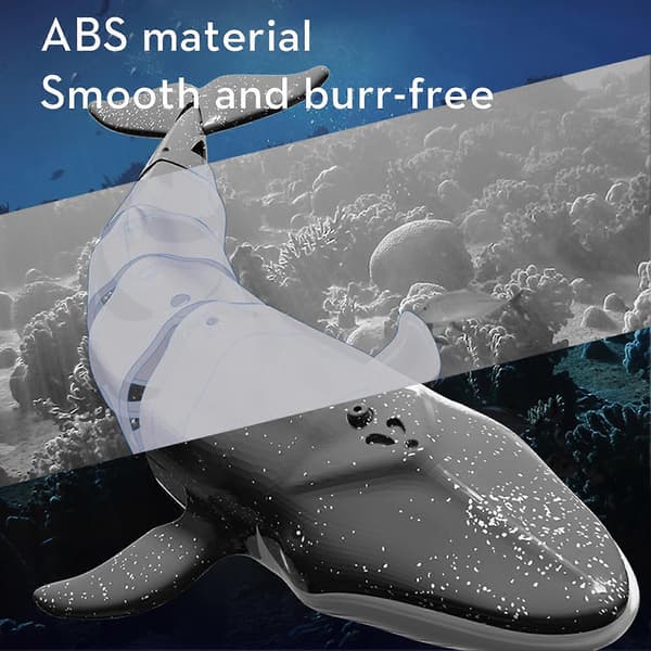 2.4G Fjärrkontroll Val Mini Elektrisk Simuleringsdykleksak Utomhuspoolleksak Grå (LGL) Solid Normal