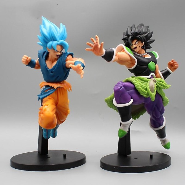 23cm Dragon Ball Z Son Goku Vs Broly Duel Action Figurines Gk Anime Figurer Modell Pvc Staty Ornament Leksaker Barn Gåvor[GL] 25cm Goku vs Piccolo