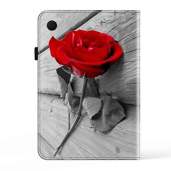 För Samsung Galaxy Tab A9+ Kristalltextur Målat Läder Tablet Fodral LGL Rose