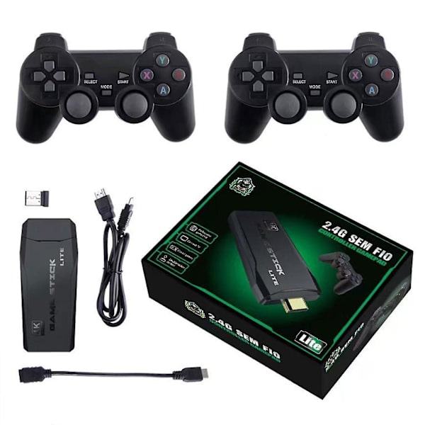 Retro 20000+ 4k Hdmi TV-videopelikonsoli Retro-pelikonsoli 2 langattomalla ohjaimella 4k-pelikeppi, tarjous[GL]