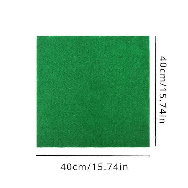 Reptil Terrarium Bundmåtte - Fugtabsorberende Substrat til Firben, Slanger, Frøer, Skildpadder, Kæledyrshabitater - Ikke-Giftig, Let at Rengøre LGL Green 15.75inch X 15.75inch