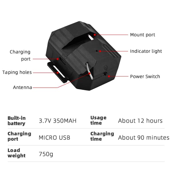 Drone Slipplast Levering Kaster Luftslipp for DJI Mini 3 Pro Mavic 3 (LGL)