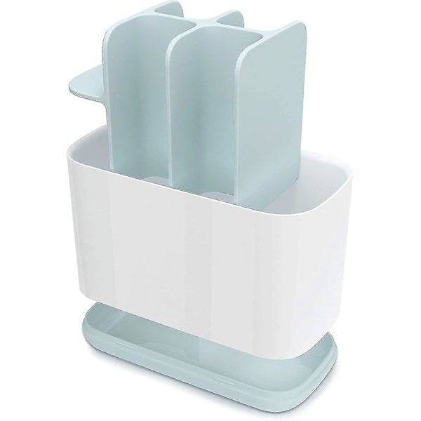 Joseph Joseph Easy-store - Stor Tandbørsteholder Caddy, Badeværelsesopbevaring - Hvid/blå LGL