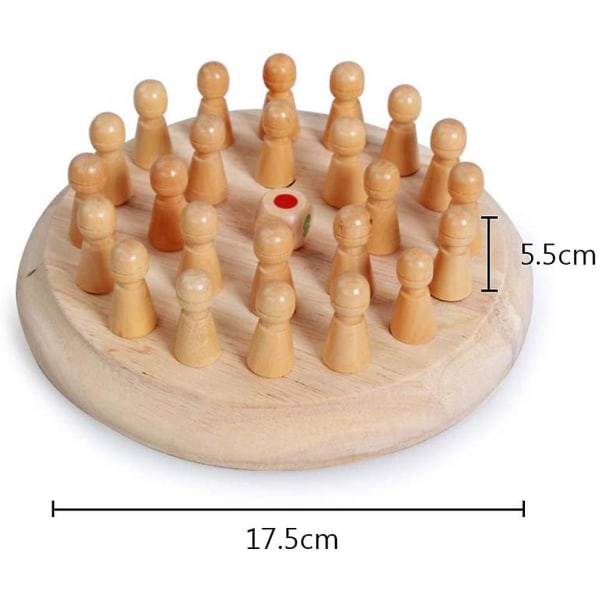 Træ Memory Match Stick Skakspil Sæt, Sjovt Blok Brætspil Forældre-barn Interaktion Legetøj Til Drenge Og Piger Fra 2 År Og Op