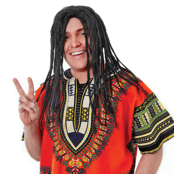 Unisex Aikuisten Pitkät Dreadlock-peruukki (LGL) Black One Size