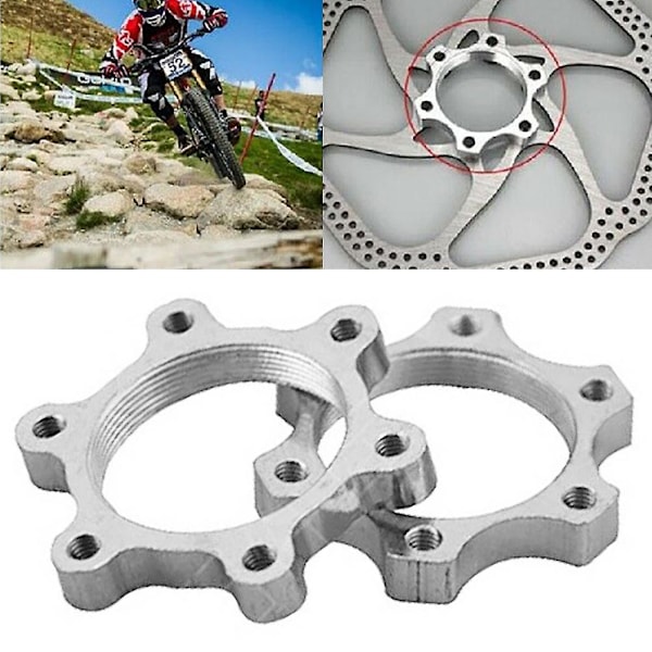 Farfi 44/48mm Aluminium Alloy MTB Sykkel Gjengede Nav Adapter Skivebrems Rotor Adapter Base [GGL] 48mm