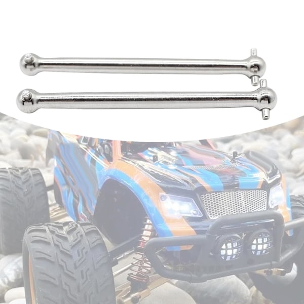2x 1/12 mittakaavan RC-koiranluu voimansiirtoakseli, metallinen CVD-vetoakseli Wltoys 124008 -autoon (LGL)